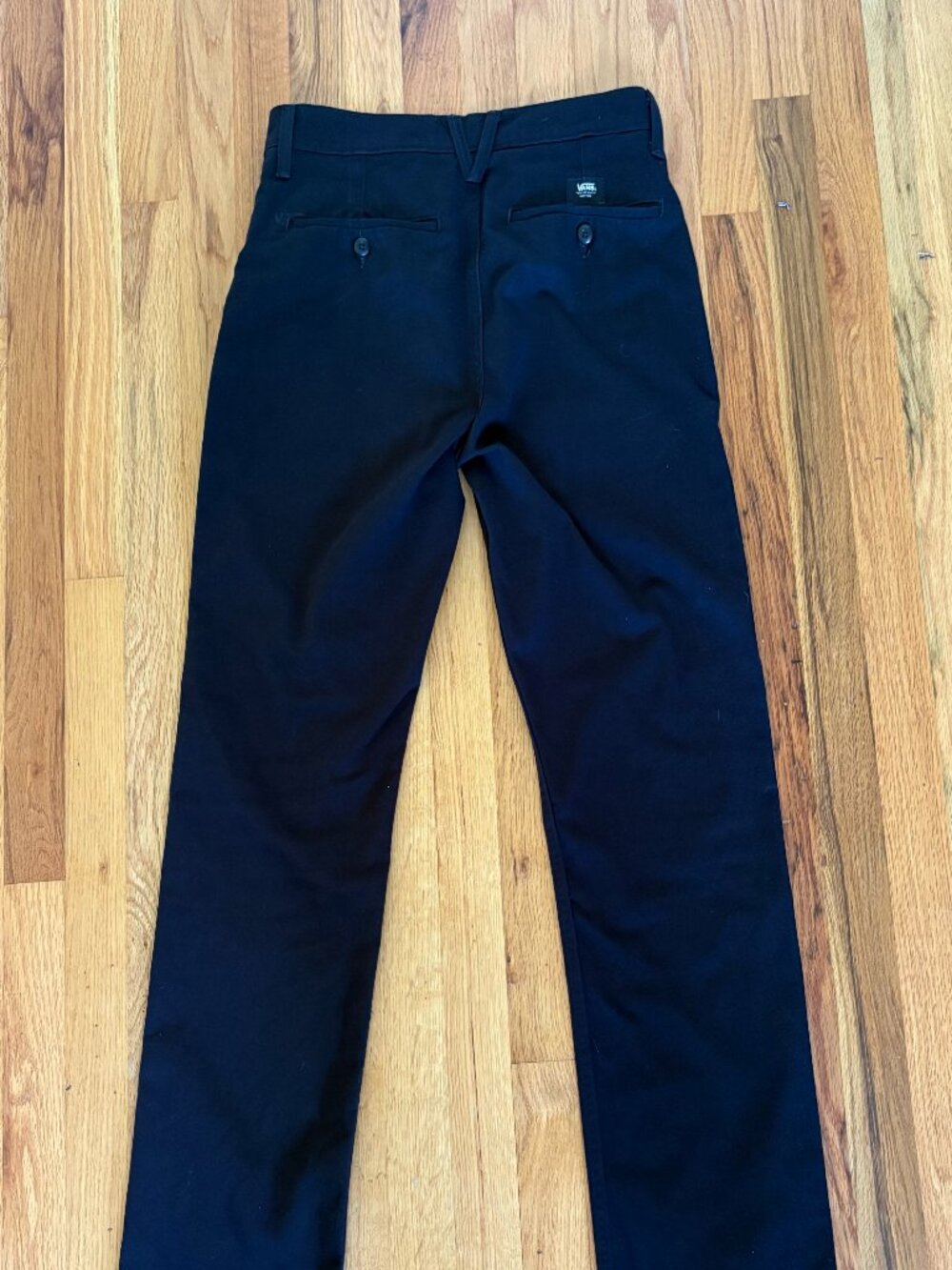 Vans Pants Men 28x30 Authentic Chino Relaxed Taper Fit Black Skater Grunge Gorp - Picture 2 of 4